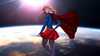Supergirl Standing Above, supergirl, superheroes, artwork, art, digital-art, artstation HD wallpaper