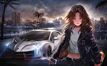 Dawn In The Bayside , anime-girl, anime, artist, artwork, digital-art HD wallpaper