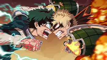 My Hero Academia , Action-packed anime, Superhero students, Heroic battles HD wallpaper