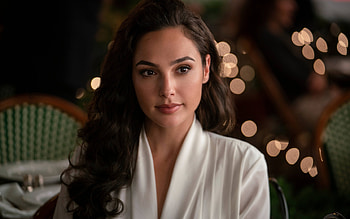 Gal Gadot, portrait, Israeli actress, Hollywood star, shoot, white dress, Gal Gadot portrait HD wallpaper