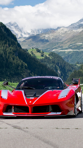Car, Red Ferari Sports Car HD phone wallpaper