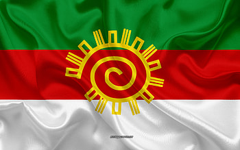 Flag of Sogamoso, , silk texture, Sogamoso, Colombian city, Sogamoso flag, Colombia HD wallpaper