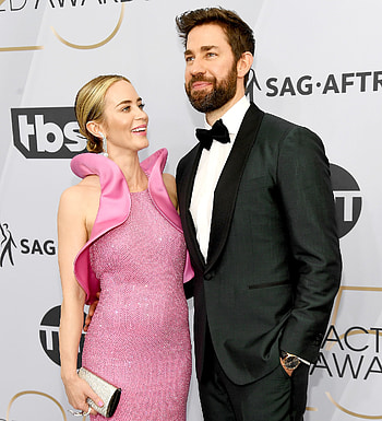 2019 SAG Awards, Emily Blunt and John Krasinski HD phone wallpaper