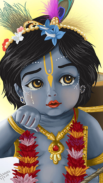 Krishna Cry, Child Kanha HD phone wallpaper