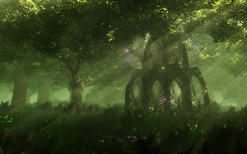Mirkwood, Elven forest , Enchanting landscapes, Mystical beauty HD wallpaper