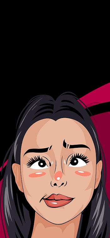 Bella poarch, nose, no expression HD phone wallpaper