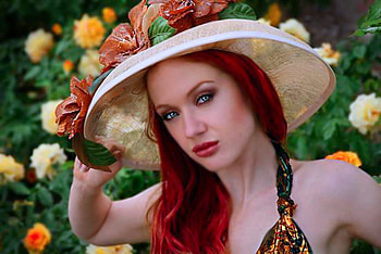 Redhair, girl, model, hair, red HD wallpaper