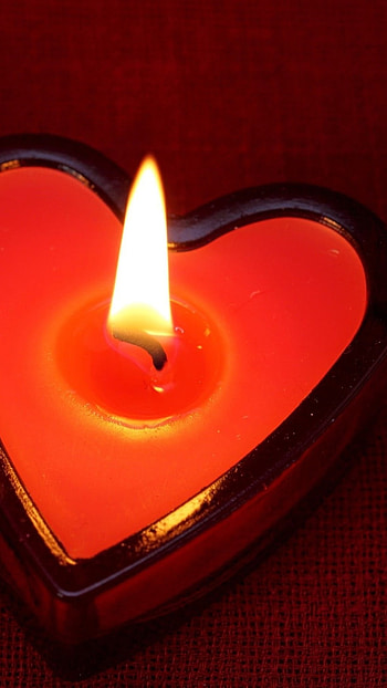 Candles , Heart Candle HD phone wallpaper