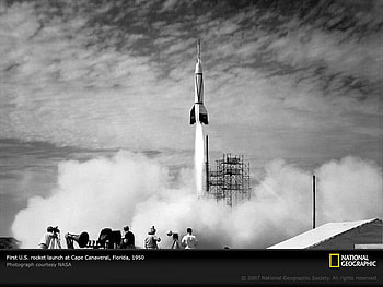 First Launch from Cape Canaveral, space, center, event, rocket HD wallpaper
