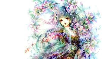 Anime fairy art, Beautiful illustrations, Dreamy landscapes, Whimsical characters HD wallpaper