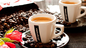 Food, Coffee, Rose Flower, Rose, Foam, Cappuccino, Meerschaum, Coffee Beans HD wallpaper