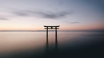 Torii Minimal , Japanese Torii HD wallpaper