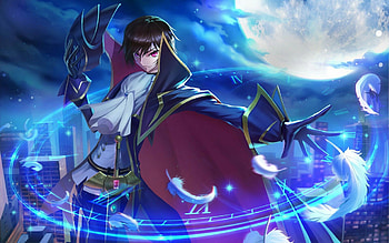 Lelouch Lamperouge, Anime protagonist, Geass power, Rebellion HD wallpaper