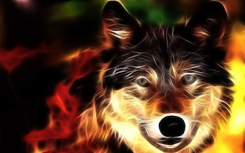 Animals, Wolfs, Art HD wallpaper