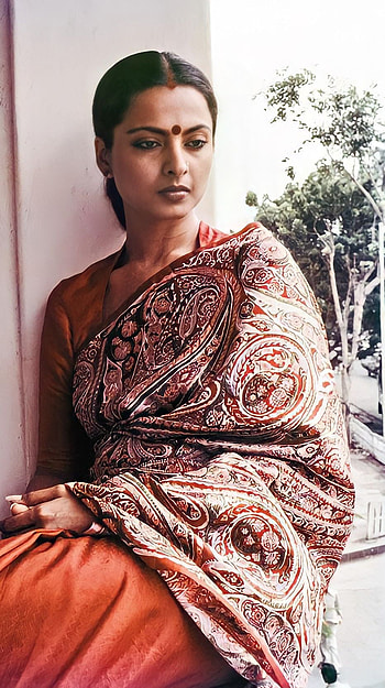 Rekha, bollywood actress, vintage HD phone wallpaper