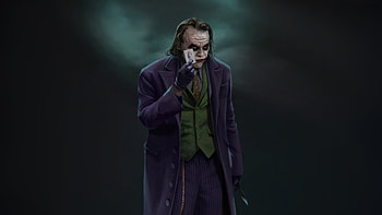 Joker Card Master, joker, supervillain, superheroes, heath-ledger, artwork, digital-art, artstation HD wallpaper
