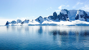 Antarctic nature, Arctic ocean, Mountain scenery HD wallpaper