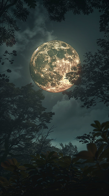 Majestic Full Moon Night Sky, full moon HD phone wallpaper