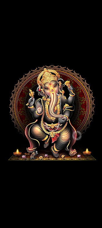 Ganesh Ji, art, hindu, entertainment, god HD phone wallpaper