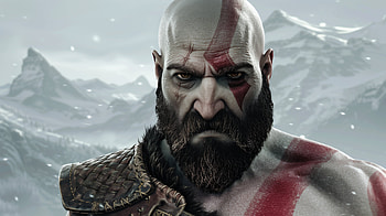 Kratos God of War, God of War, Kratos (God Of War), warrior, fantasy, snow, fantasy warrior HD wallpaper