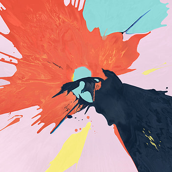 Splash, paint, colorful, abstract HD phone wallpaper