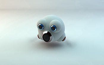 3D, Shine, Light, Form, Light Coloured, Ball, Robot HD wallpaper