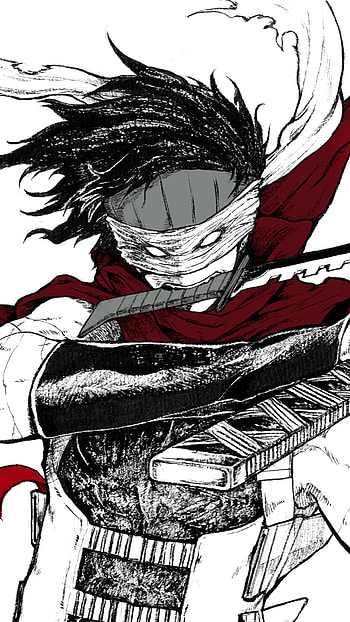 My Hero Academia Black & White Samurai, Anime, My Hero Academia HD phone wallpaper