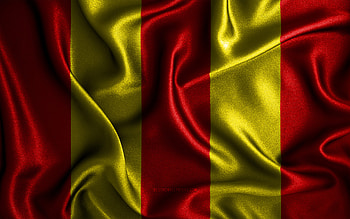 Lodz flag, , silk wavy flags, polish voivodeships, Day of Lodz, fabric flags, Flag of Lodz, 3D art, Lodz, Europe, Voivodeships of Poland, Lodz 3D flag, Poland HD wallpaper