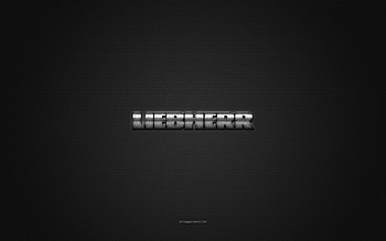 Liebherr logo, silver shiny logo, Liebherr metal emblem, gray carbon fiber texture, Liebherr, brands, creative art, Liebherr emblem HD wallpaper