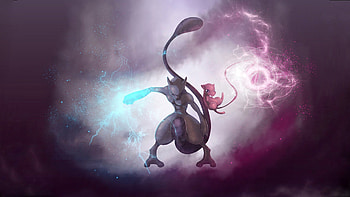 Mewtwo, Psychic powerhouse, Genetic creation, Legendary Pokmon HD wallpaper