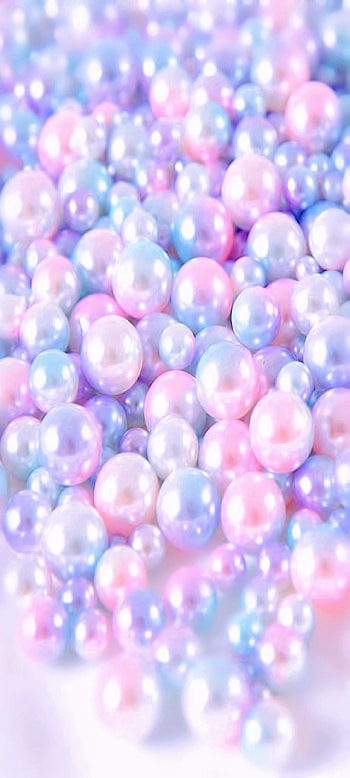 Pastel pearls, pink HD phone wallpaper