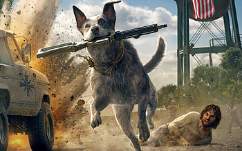 Far Cry 5 Australian Cattle Dog , far-cry-5, games, 2018-games, australian-cattle-dog, dog, animals HD wallpaper