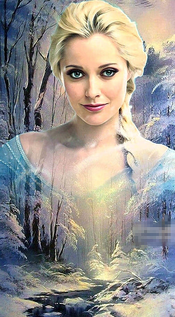 OUAT Elsa Frozen, people_in_nature, white, winter, cold HD phone wallpaper