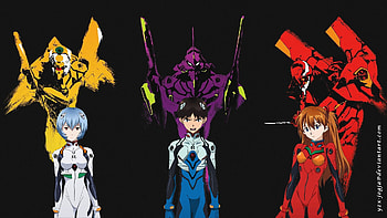 Shinji Ikari, Asuka Langley Sohryu, Neon Genesis Evangelion, Anime, Rei Ayanami, Evangelion HD wallpaper