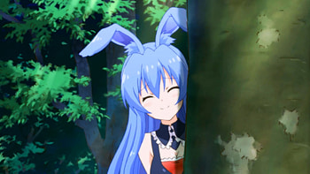 KuroUsagi, bunny, ears, blue hair HD wallpaper