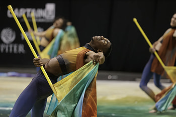 Color Guard, Flag spinning, 2022 IA class finalists, WGI HD wallpaper