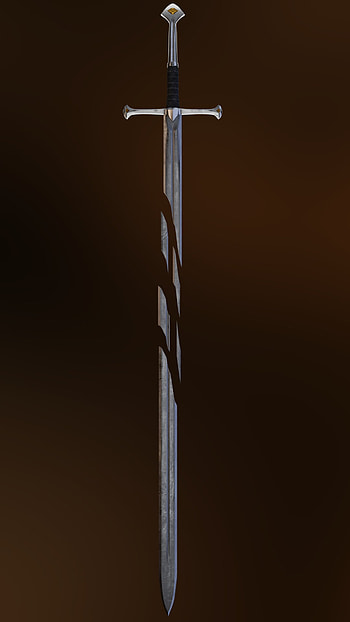 Narsil Sword, Artistic masterpiece, Fantasy blade, Intricate design HD phone wallpaper