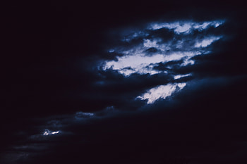 Sky, Night, Clouds, Dark HD wallpaper