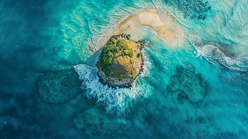ocean,island HD wallpaper
