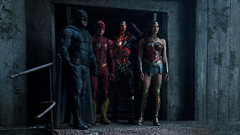 Cyborg (Justice League), Batman, Flash, and Wonder Woman, Team lineup, Movie stills HD wallpaper