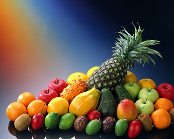 Fruits, Food, Apple, Kiwi, Avocado, Exotic, Pineapple HD wallpaper