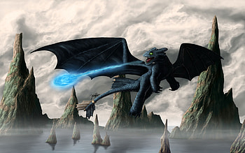 Toothless-How-To-Train-Your-Dragon-Full-- HD wallpaper