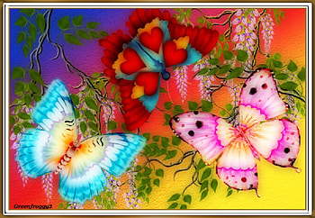 BEAUTYFUL BUTTERFLIES, ART, BEAUTYFUL, BUTTERFLIES, ABSTRACT HD wallpaper