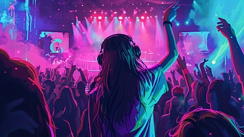 Vibrant Rave Energy - Electronic Music Concert, electronic music HD wallpaper