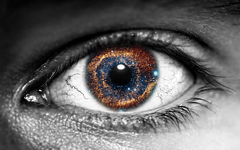 Galaxy Inside Eye, galaxy, eye, graphy HD wallpaper