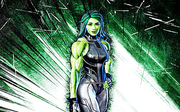 Silver Foil She-Hulk, grunge art, Fortnite Battle Royale, Fortnite characters, green abstract rays, Silver Foil She-Hulk Skin, Fortnite, Silver Foil She-Hulk Fortnite HD wallpaper