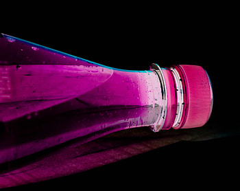 Bottle cap, style, pink, art, bottle HD wallpaper