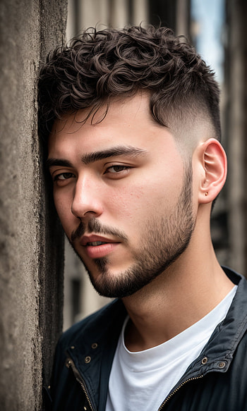 Handsome Man, AI Art, city, portrait HD phone wallpaper