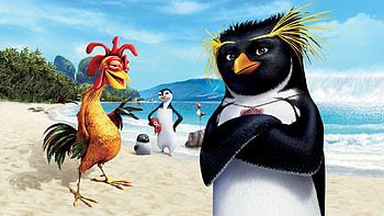 Surf's Up Animation, Movie Backdrops, Movie Database, Surfer Penguins HD wallpaper