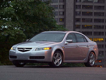 Auto, Acura, Cars, Building, Wood, Tree, Asphalt, Side View, Style, Akura, Tl, 2004, Silver Metallic HD wallpaper